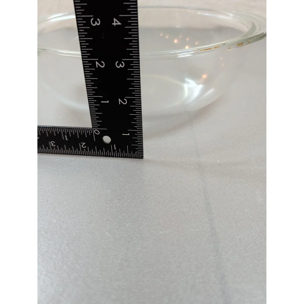 Pyrex 684-C-1.5 Vintage Clear Glass 1.5 QT Round Casserole Dish with Lid USA